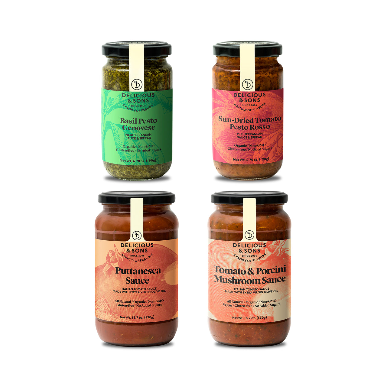 Delicious & Sons Italian Sauce Sampler - Mercantile Mountain