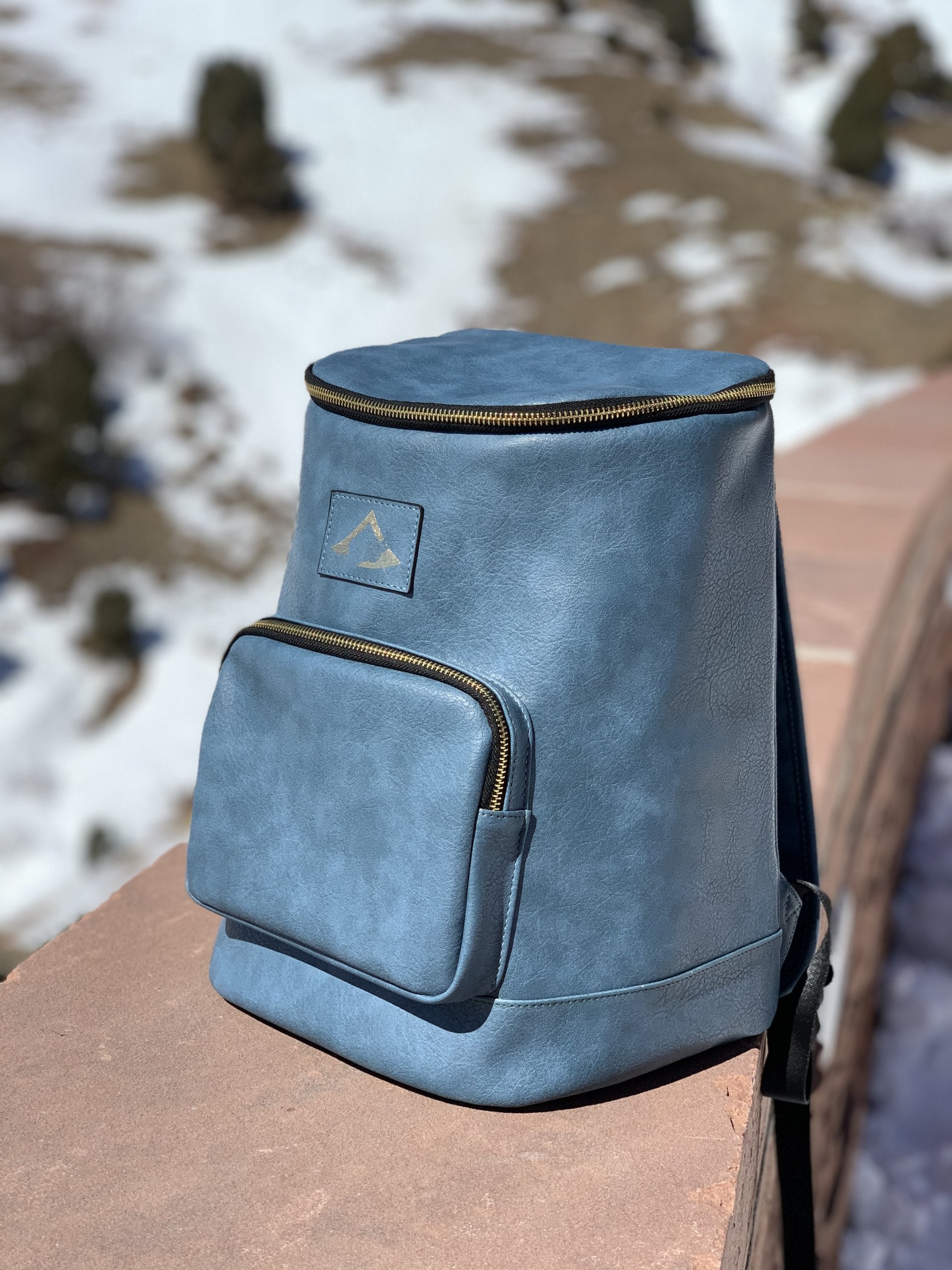 Leakproof soft thick-insulated soft backpack cooler, vegan leather - Mercantile Mountain