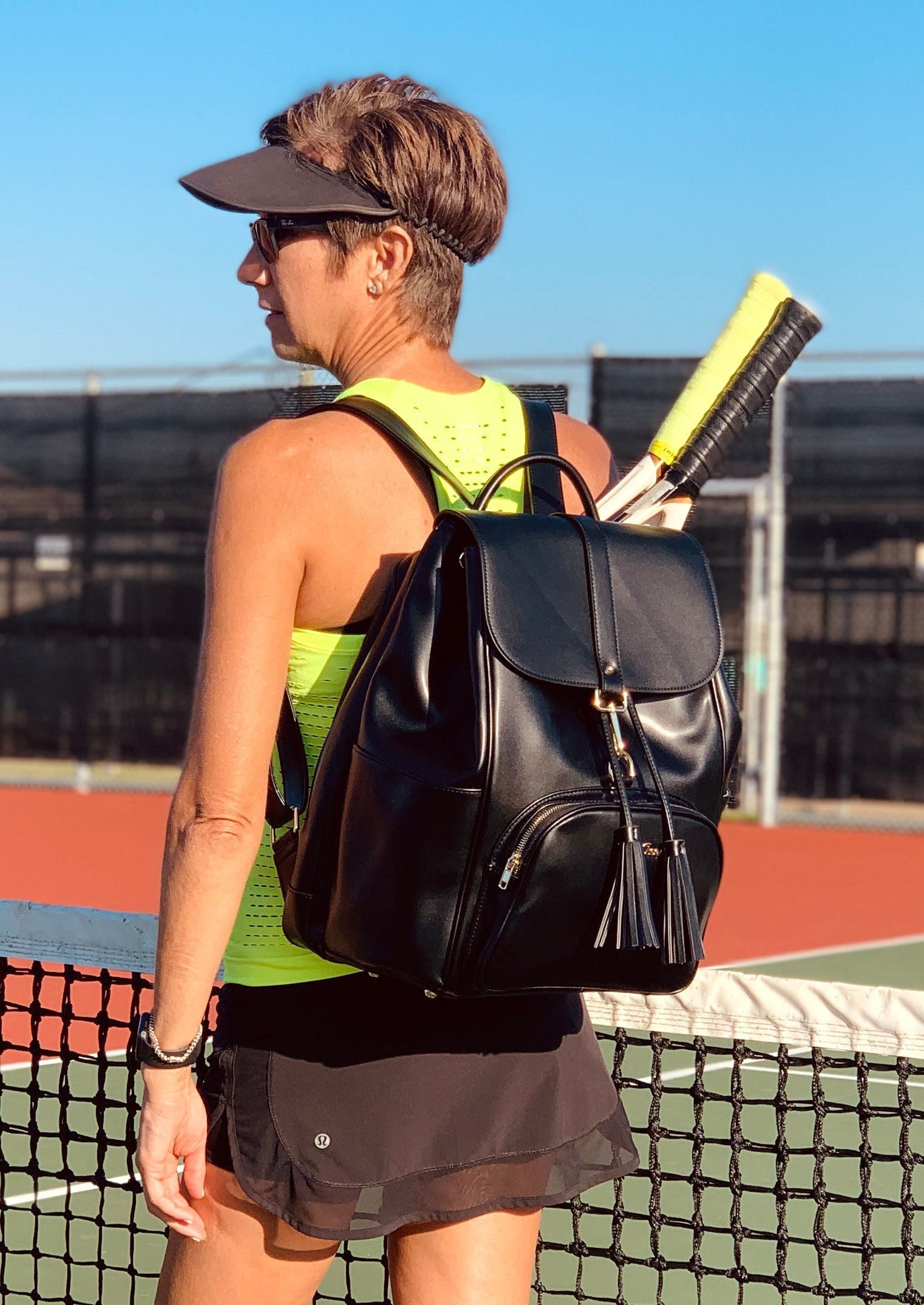 NiceAces High Quality Designer Tennis and Pickleball backpack – BLACK - Mercantile Mountain