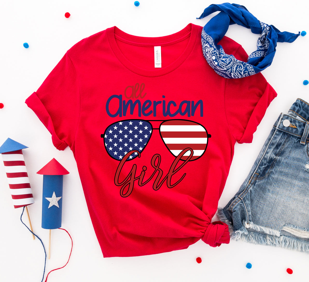 All American Girl T-shirt - Mercantile Mountain