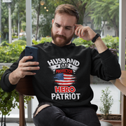 Husband, Dad, Protector, Hero, Patriot Crewneck Sweatshirt - Mercantile Mountain