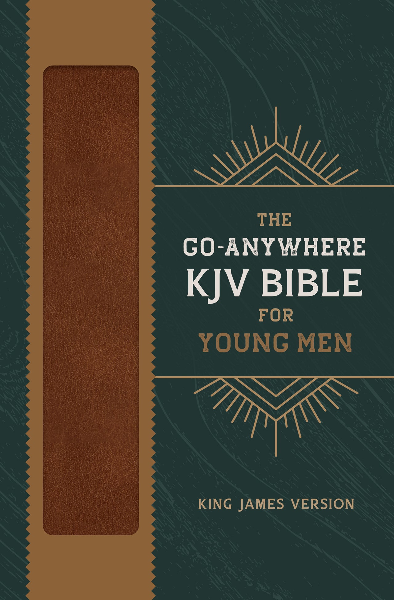 The Go-Anywhere KJV Bible for Young Men [Woodgrain Chestnut] - Mercantile Mountain