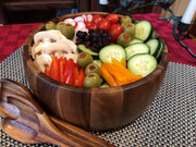 Large Salad Bowl with Servers - Mercantile Mountain