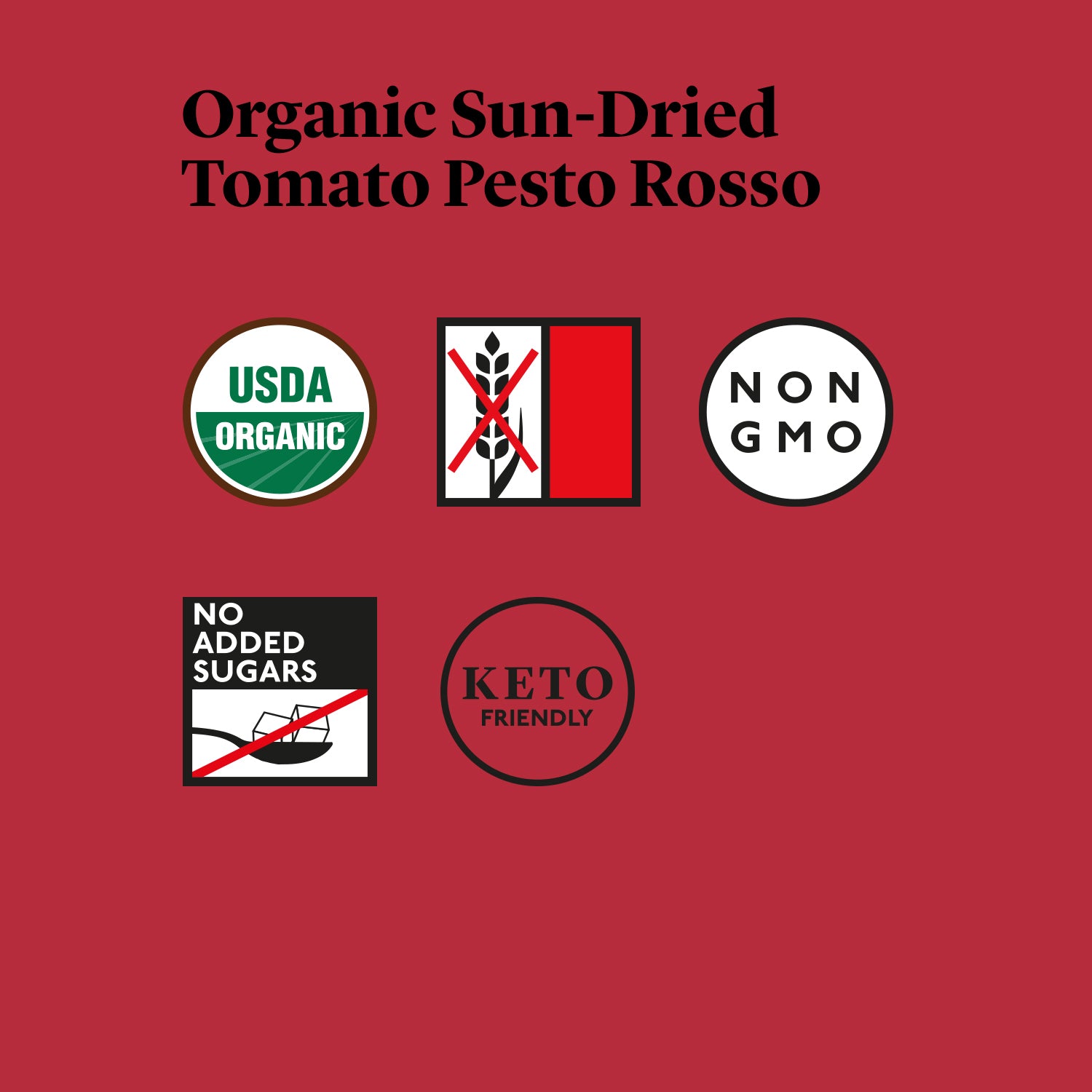 Delicious & Sons Organic Sun-Dried Tomato Pesto Rosso 6.70 oz 3 Pack - Mercantile Mountain