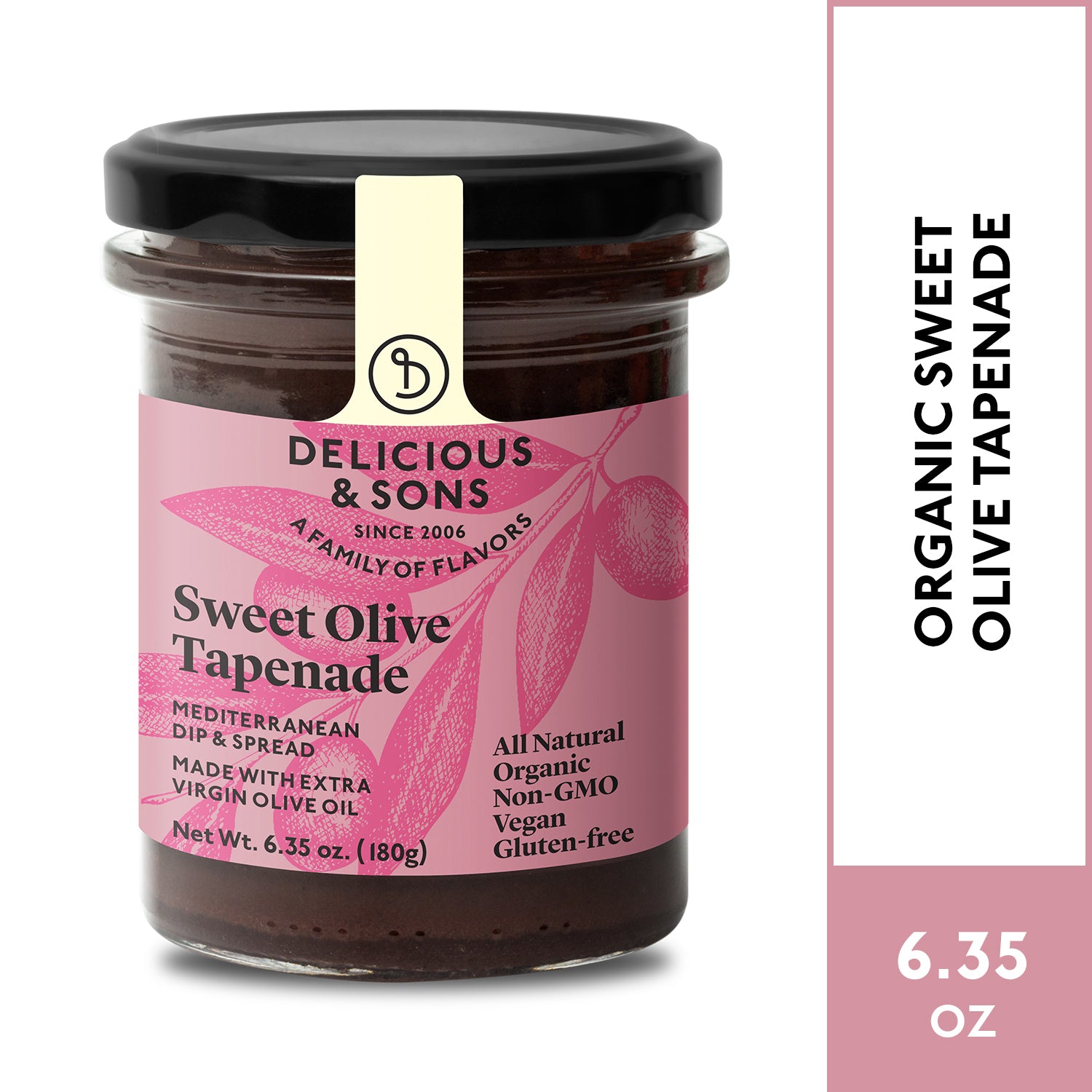 Delicious & Sons Organic Sweet Olive Tapenade 6.35 oz. - Mercantile Mountain