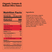 Delicious & Sons Organic Tomato & Italian Olive Sauce 18.70 oz. - Mercantile Mountain
