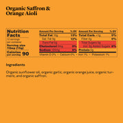 Delicious & Sons Organic Garlic Aioli with Saffron & Orange 6.35 oz. - Mercantile Mountain