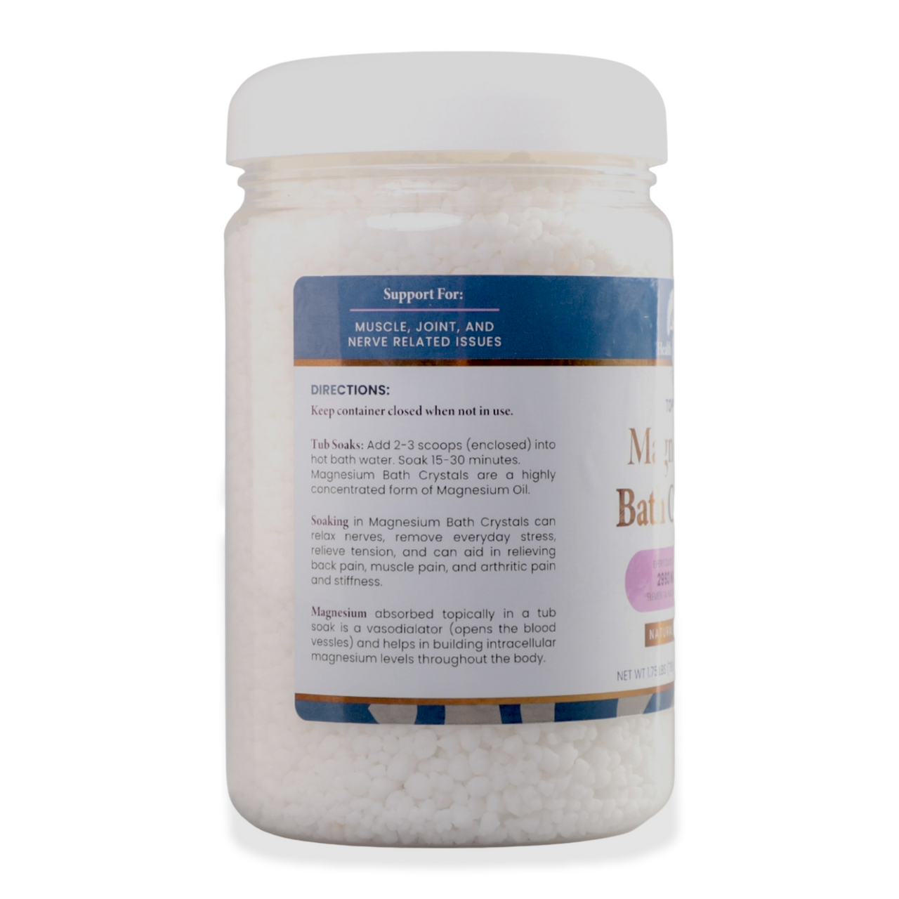 Health and Wisdom Magnesium Bath Crystals - Mercantile Mountain