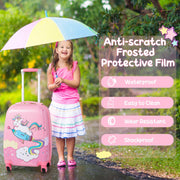 2 Pieces 18 Inch Kids Luggage Set with 12 Inch Backpack - Mercantile Mountain