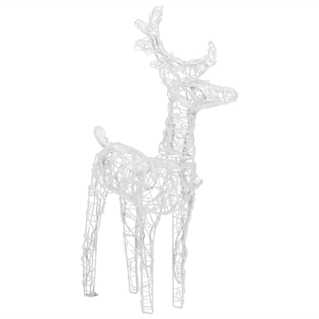 Reindeers & Sleigh Christmas Decoration 160 LEDs 51.2" Acrylic - Mercantile Mountain