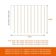 Curtain Garland Merry Christmas Decorations for Home - Mercantile Mountain