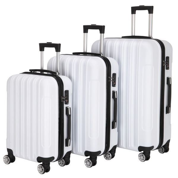 3-in-1 Multifunctional Large Capacity Traveling Storage Suitcase White - Mercantile Mountain