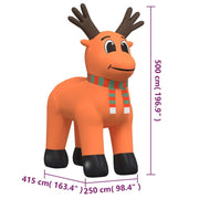 16 Foot Christmas Inflatable Reindeer with LEDs  Inside - Mercantile Mountain