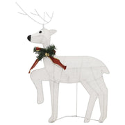 Reindeer & Sleigh Christmas Decoration 140 LEDs Outdoor White - Mercantile Mountain