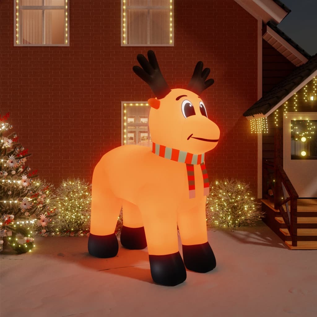 13 Feet Christmas Inflatable Reindeer with LEDs - Mercantile Mountain