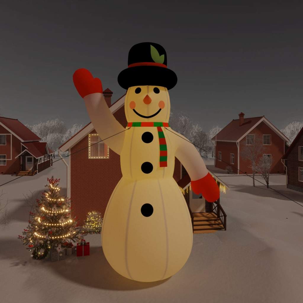 33 Foot Christmas Inflatable Snowman with LEDs inside - Mercantile Mountain