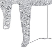 Reindeer & Sleigh Christmas Decoration 140 LEDs Outdoor Silver - Mercantile Mountain