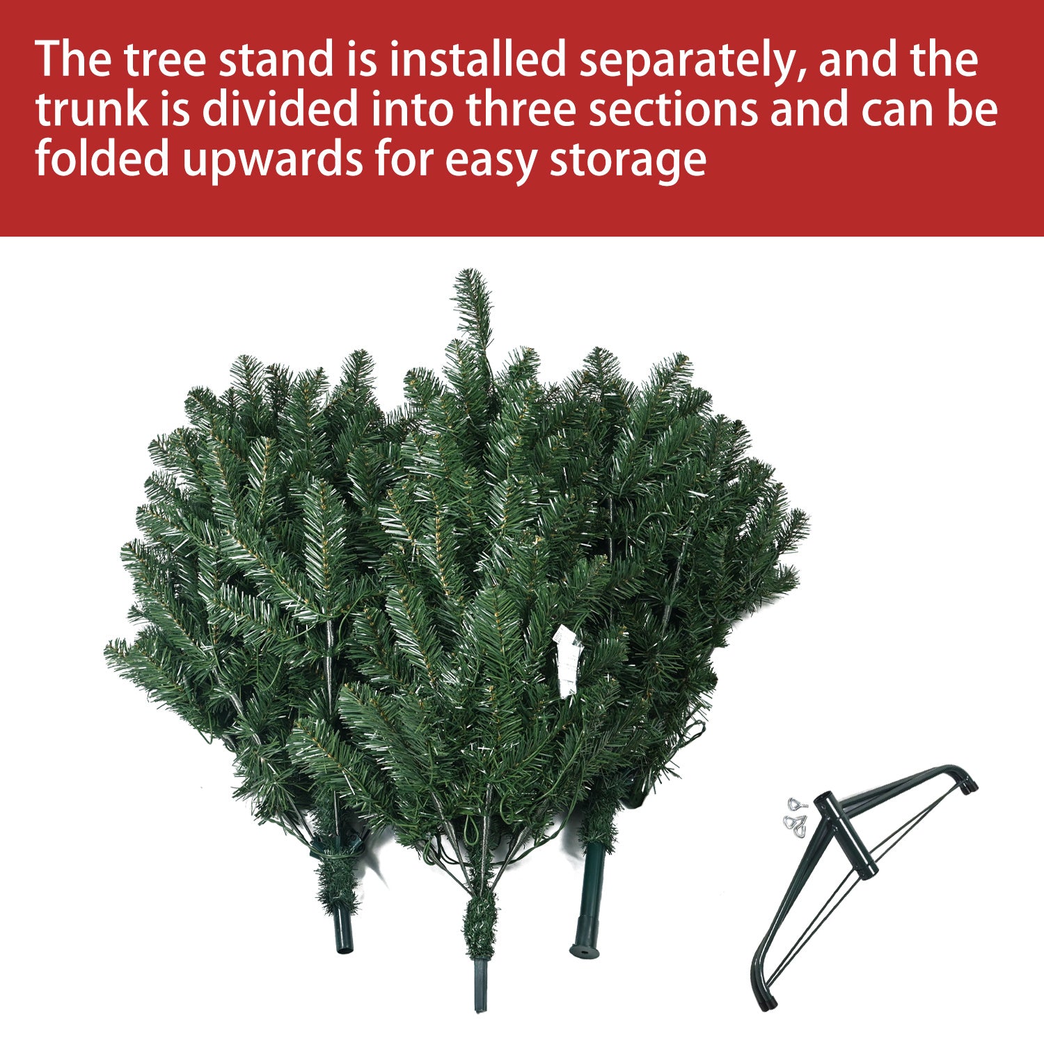 6ft PVC Hinged Green Tree Environmentally Friendly Fireproof Artificial Christmas Tree - Mercantile Mountain