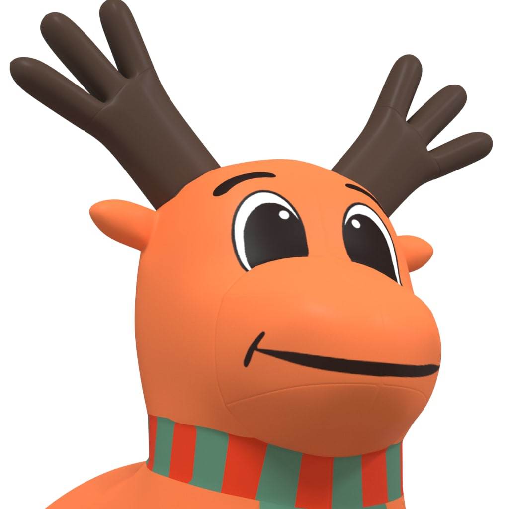 16 Foot Christmas Inflatable Reindeer with LEDs  Inside - Mercantile Mountain