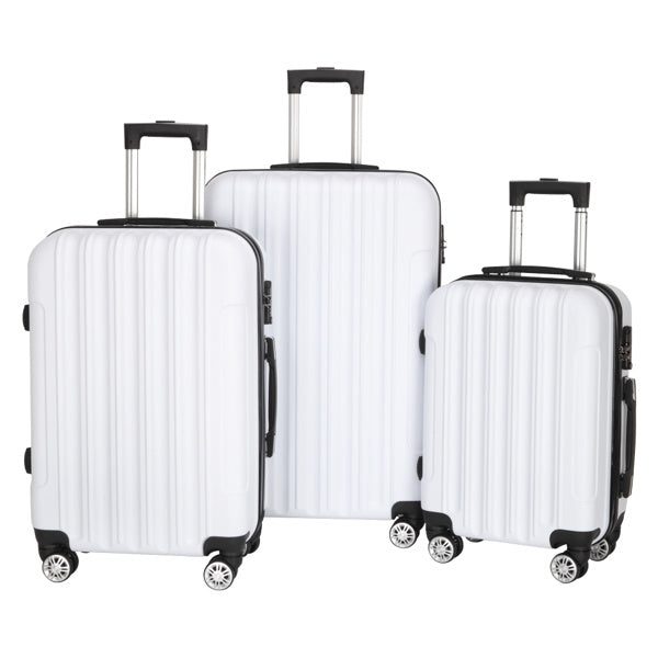 3-in-1 Multifunctional Large Capacity Traveling Storage Suitcase White - Mercantile Mountain