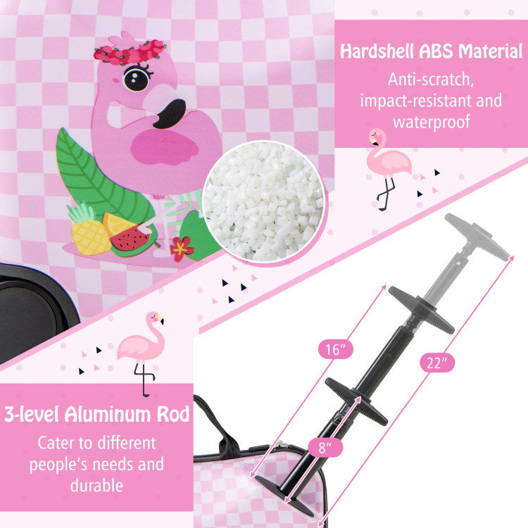 2 Pieces Kid Luggage Set with Spinner Wheels and Aluminum Handle - Mercantile Mountain