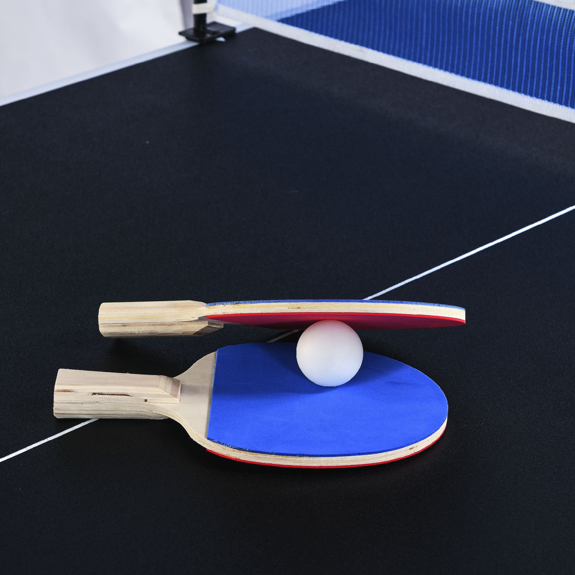 6-ft Pool Table with Table Tennis Top - Black with Green Felt - Mercantile Mountain