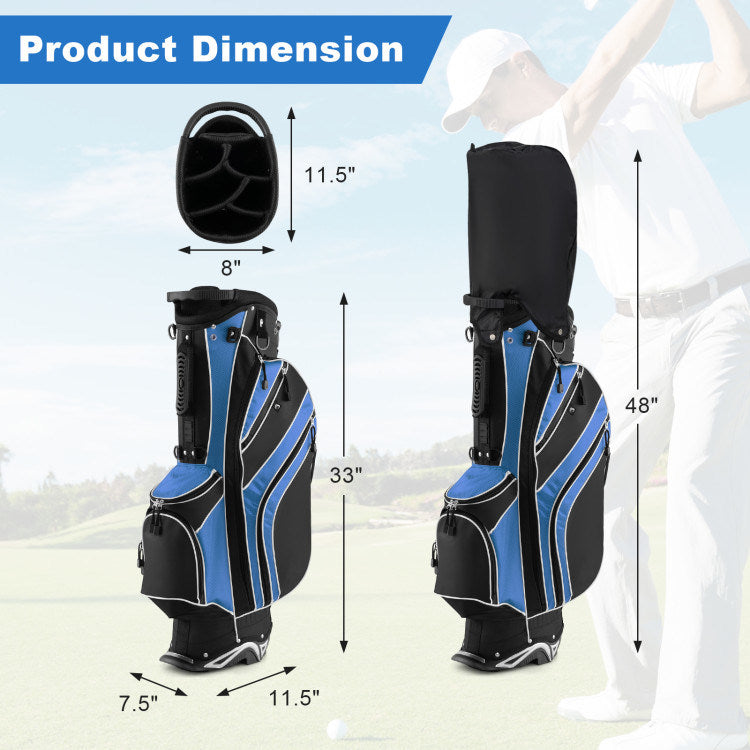 Golf Stand Cart Bag with 6-Way Divider Carry Pockets - Mercantile Mountain
