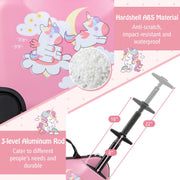 2 Pieces Kid Luggage Set with Spinner Wheels and Aluminum Handle - Mercantile Mountain