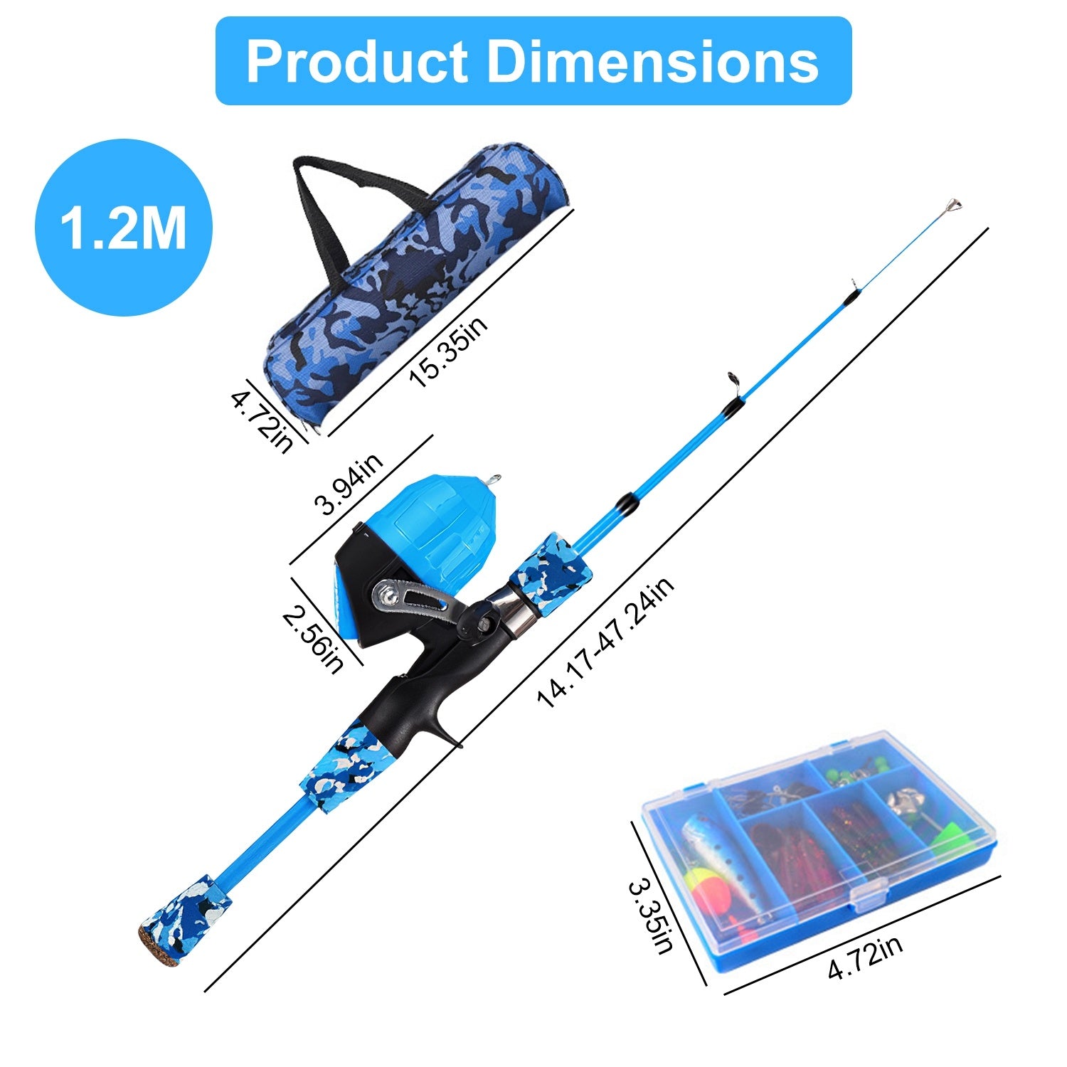 fishing pole and tackle box combo Kids Fishing Pole Set Fishing Starter Kit Telescopic Fishing Rod and R