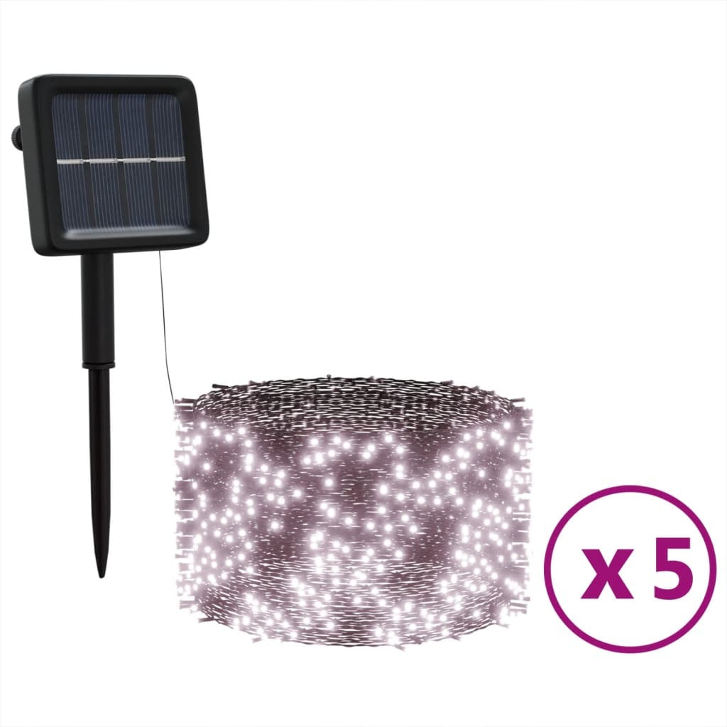 Solar Fairy Lights 5 pcs 5x200 LED Warm White Indoor Outdoor - Mercantile Mountain