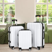 3-in-1 Multifunctional Large Capacity Traveling Storage Suitcase White - Mercantile Mountain