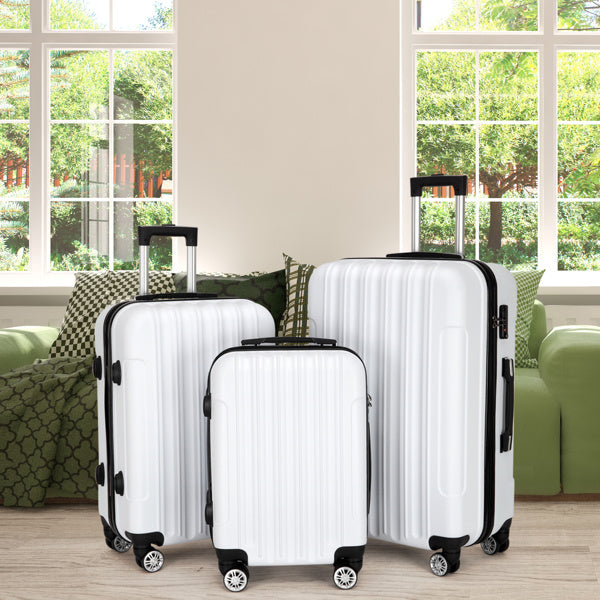 3-in-1 Multifunctional Large Capacity Traveling Storage Suitcase White - Mercantile Mountain