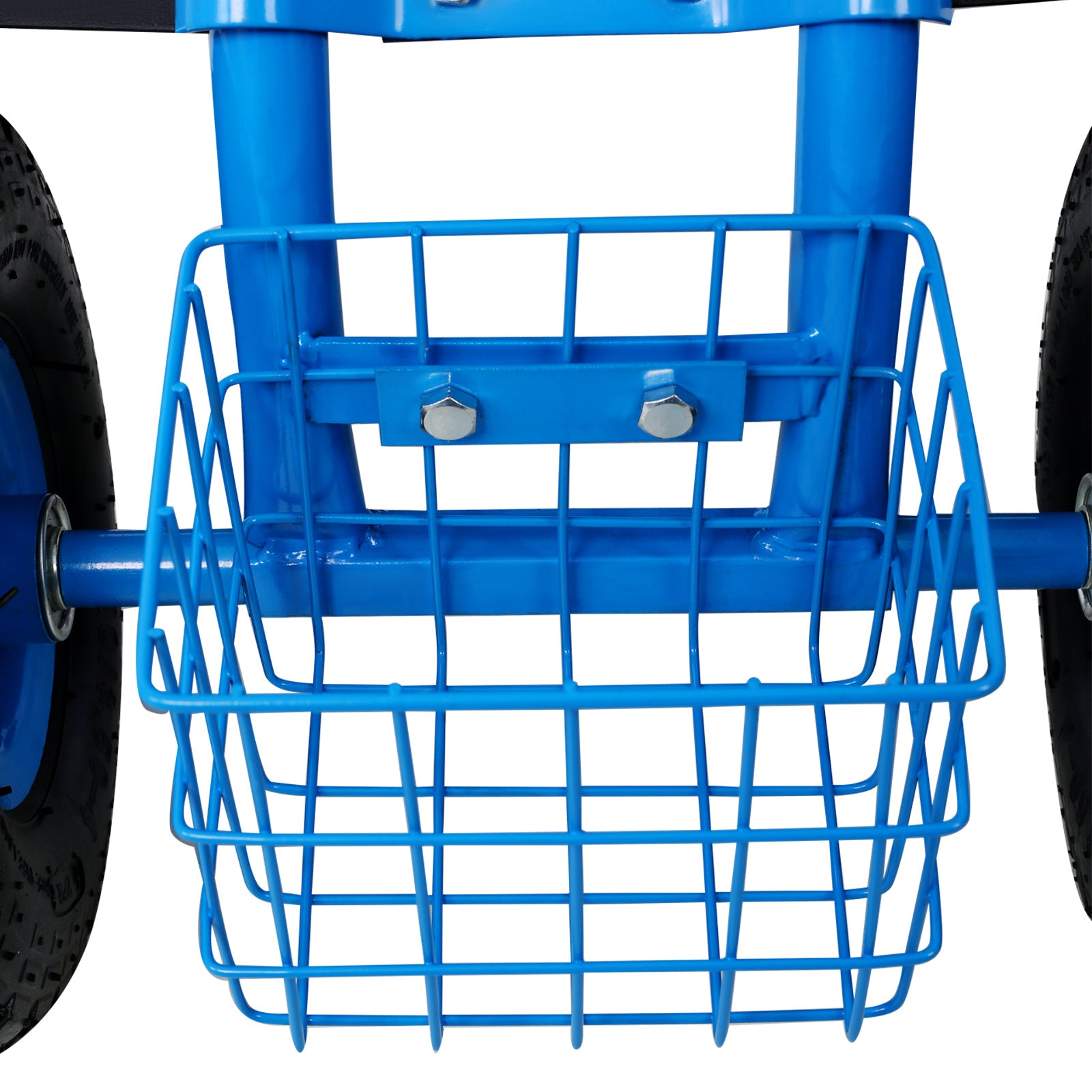 Rolling Garden Scooter Garden Cart Seat with Wheels and Tool Tray, 360 Swivel Seat,Blue--refurbished - Mercantile Mountain