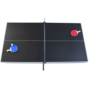 6-ft Pool Table with Table Tennis Top - Black with Green Felt - Mercantile Mountain
