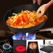 3Pcs Pre-Seasoned Cast Iron Skillet Set 6/8/10in Non-Stick Oven Safe Cookware Heat-Resistant Frying Pan - Mercantile Mountain