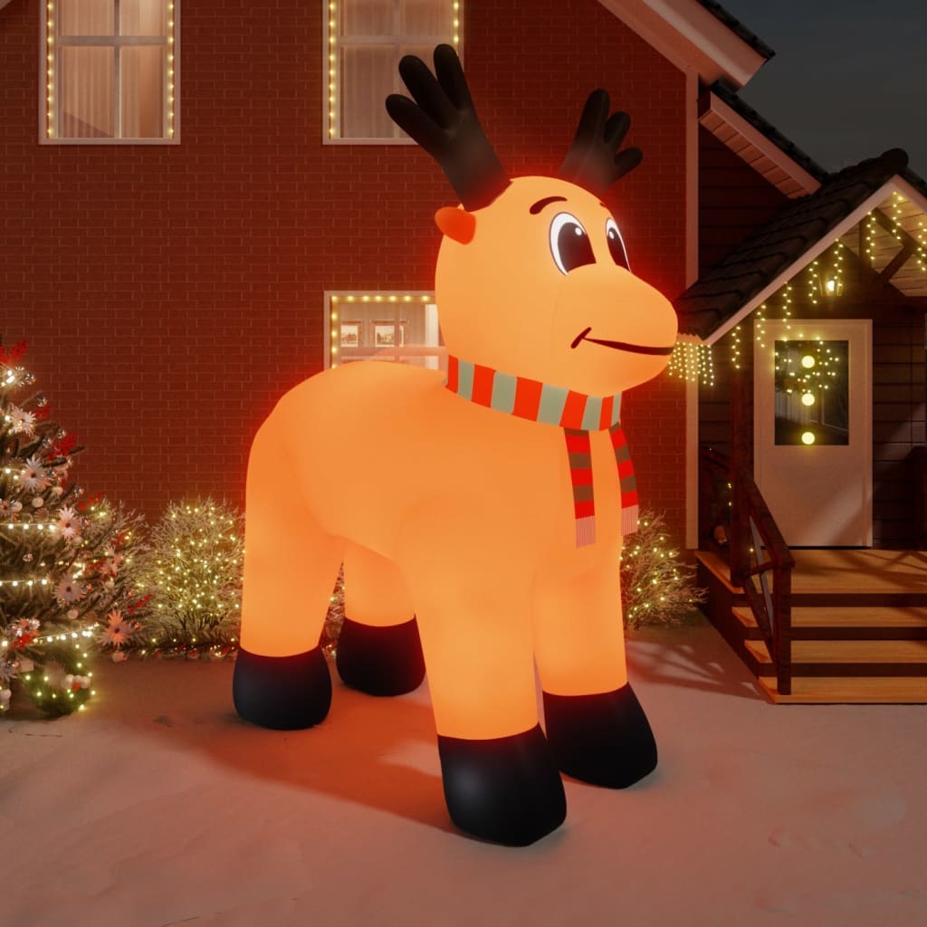 16 Foot Christmas Inflatable Reindeer with LEDs  Inside - Mercantile Mountain