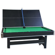 6-ft Pool Table with Table Tennis Top - Black with Green Felt - Mercantile Mountain