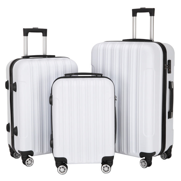 3-in-1 Multifunctional Large Capacity Traveling Storage Suitcase White - Mercantile Mountain
