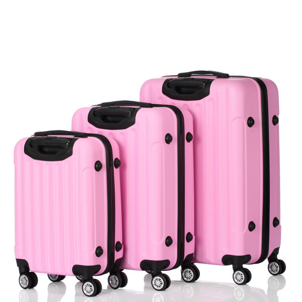 3-in-1 Multifunctional Large Capacity Traveling Storage Suitcase Pink - Mercantile Mountain
