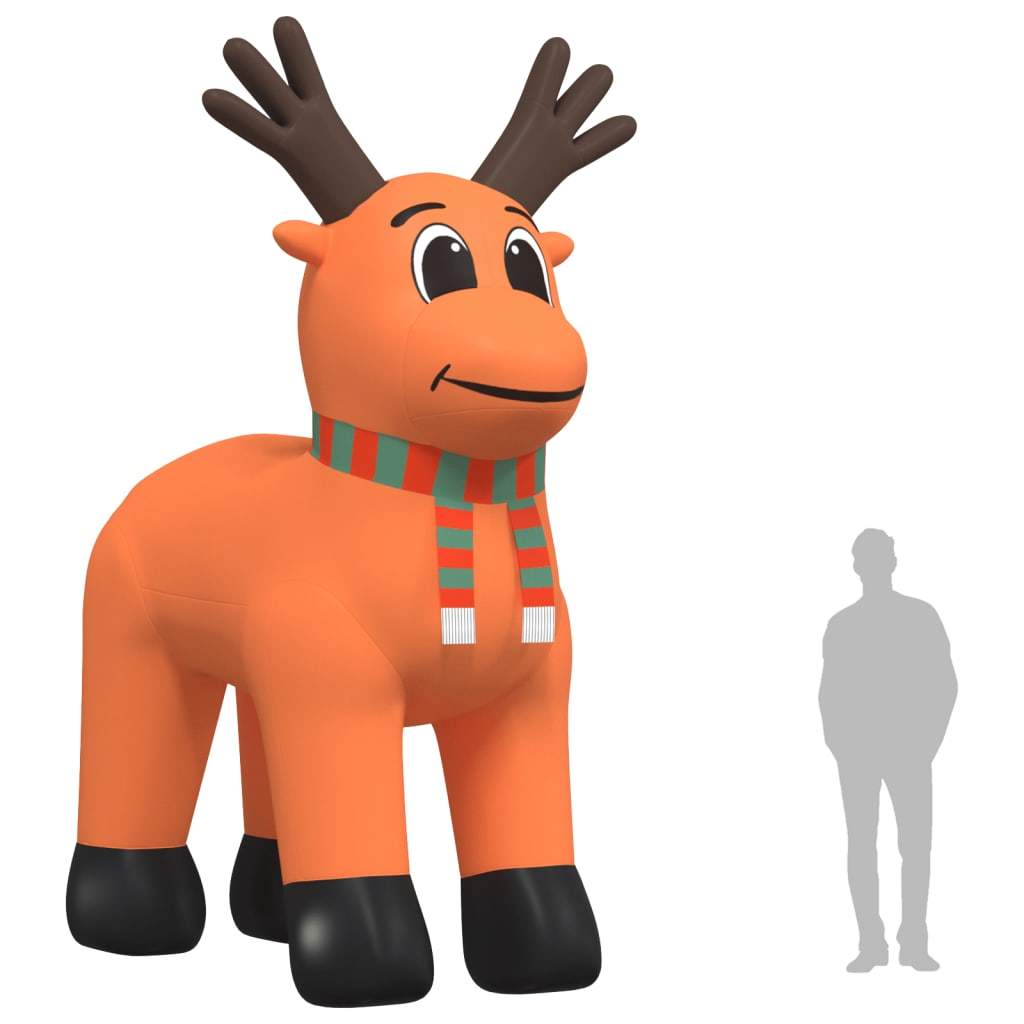 16 Foot Christmas Inflatable Reindeer with LEDs  Inside - Mercantile Mountain