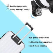 3-in-1 Multifunctional Large Capacity Traveling Storage Suitcase White - Mercantile Mountain