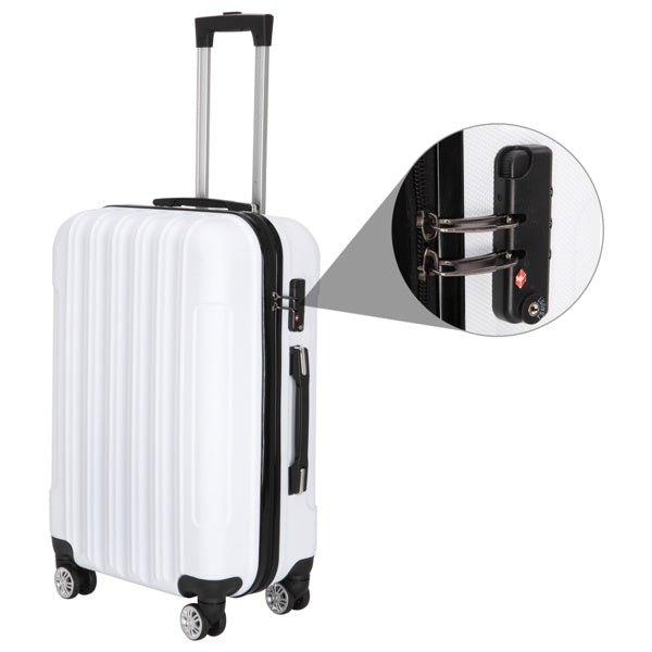 3-in-1 Multifunctional Large Capacity Traveling Storage Suitcase White - Mercantile Mountain