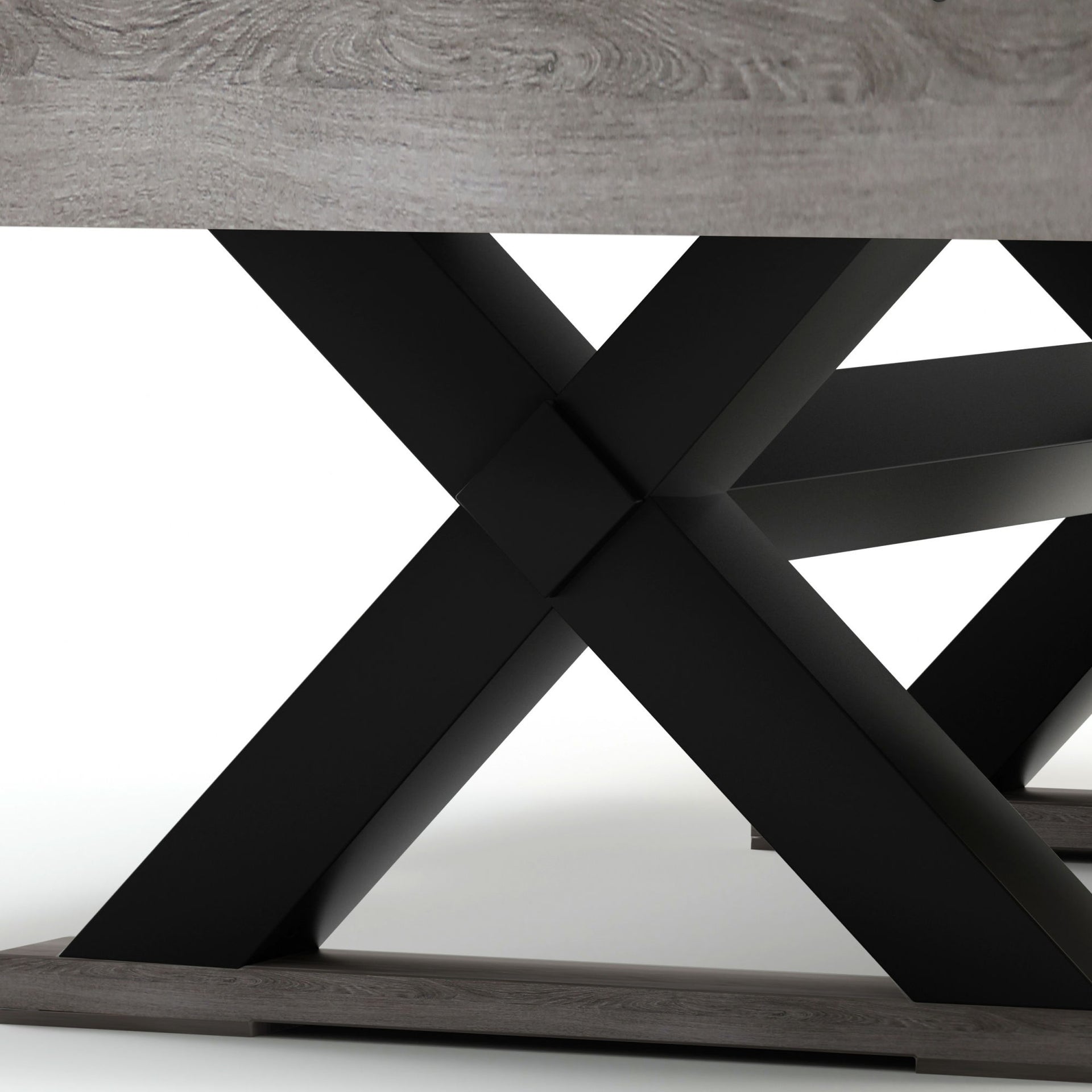 84" Pool Table with Billiard Balls, Cues, Pool Cue Chalk, Cleaning Brush, X-Legs, Black Cloth, Rustic Grey,84.1"L x 46.5"W x 32"H - Mercantile Mountain