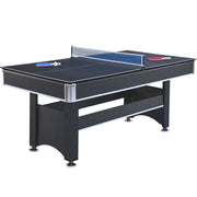 6-ft Pool Table with Table Tennis Top - Black with Green Felt - Mercantile Mountain