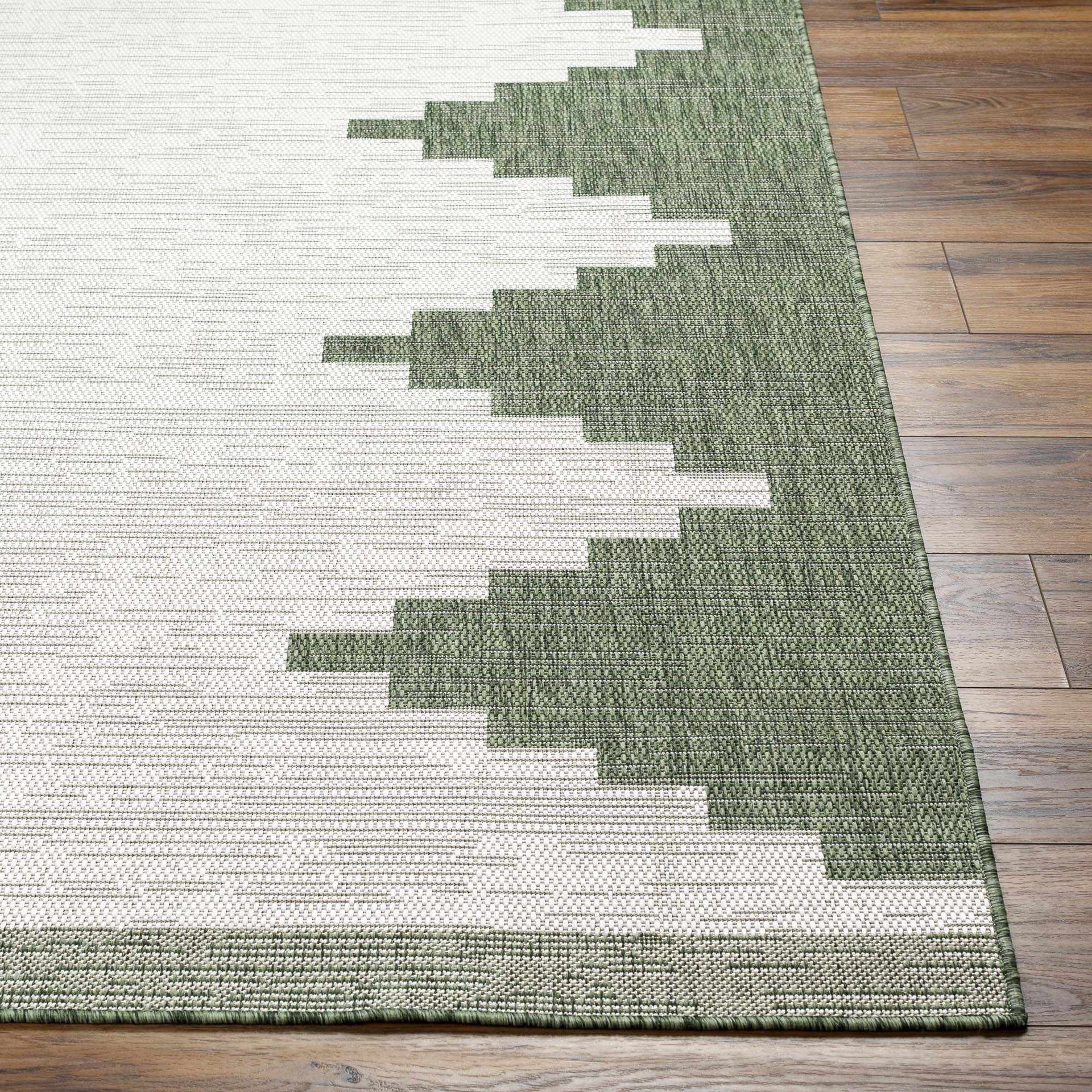 Djugun Green Indoor & Outdoor Rug - Mercantile Mountain