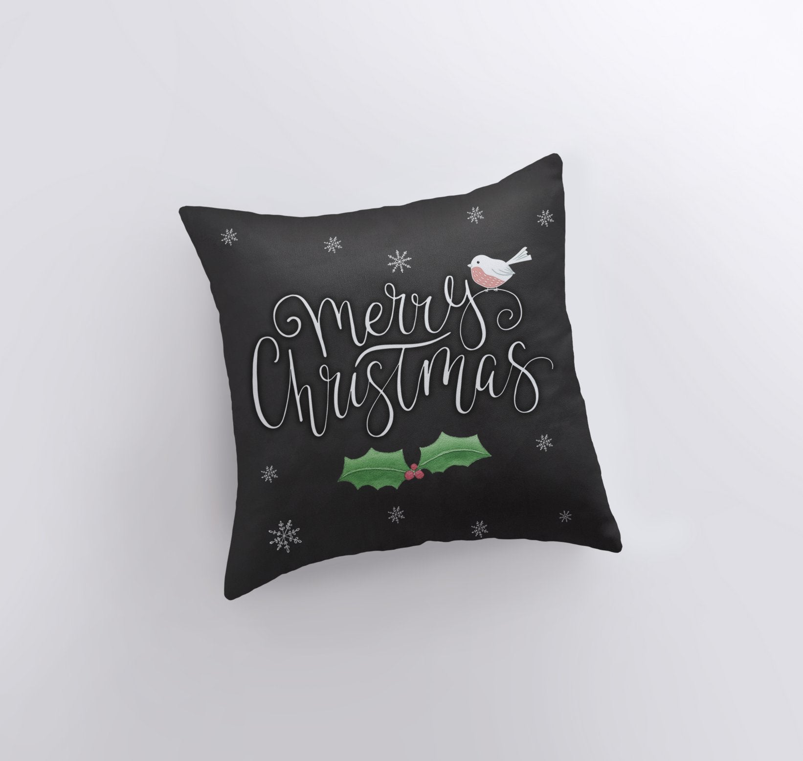 Merry Christmas | Little Bird | Christmas Pillow Cover | Christmas - Mercantile Mountain