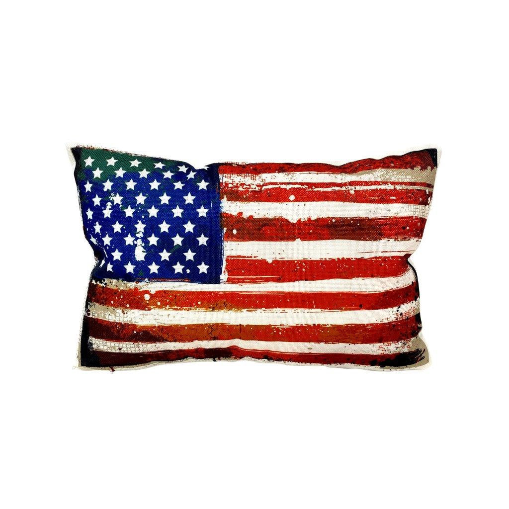 American Flag | Adventure Time | Pillow Cover | Wander lust | Throw - Mercantile Mountain