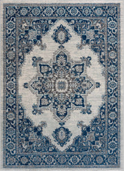 Istanbul Medallion Blue Area Carpet - Clearance - Mercantile Mountain