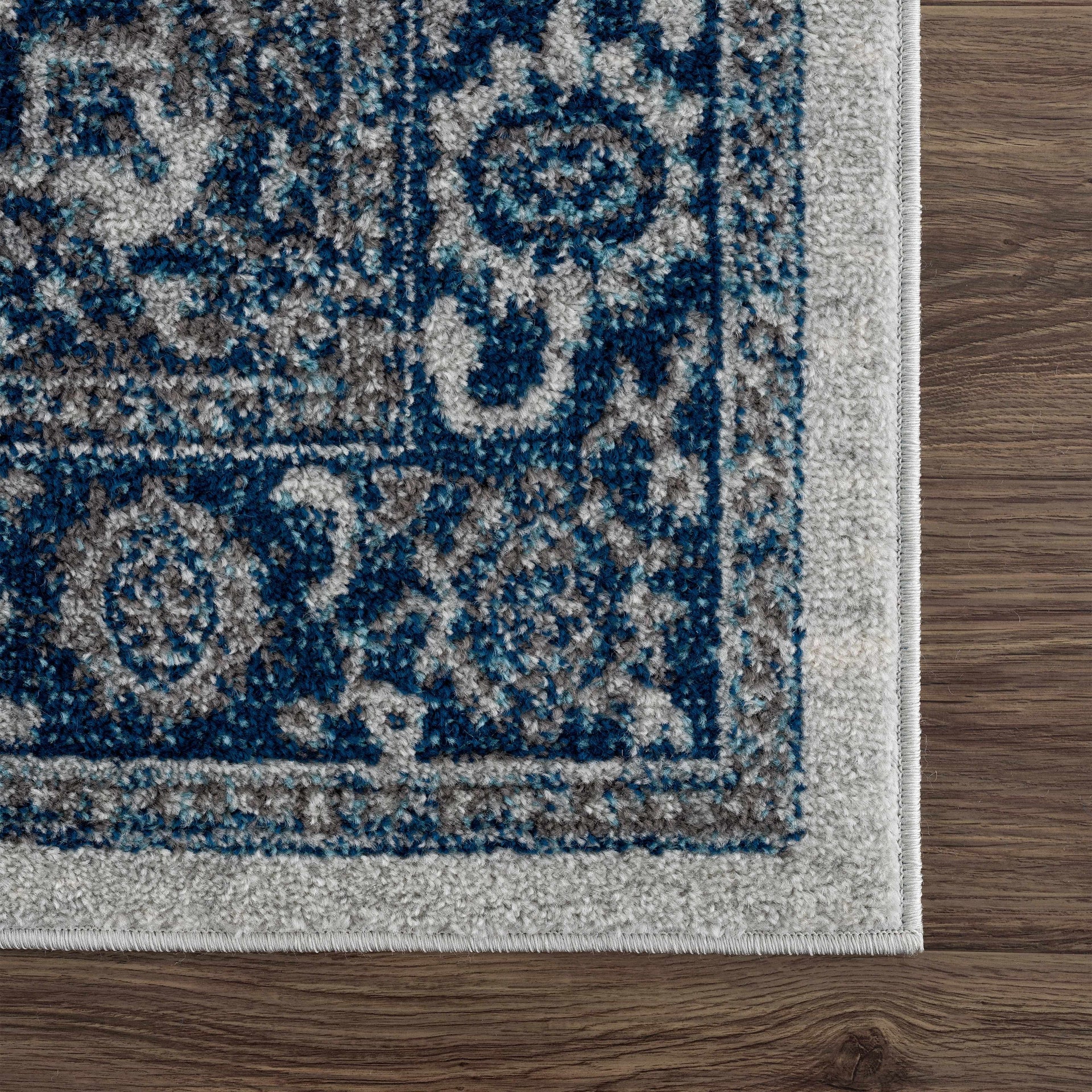 Istanbul Medallion Blue Area Carpet - Clearance - Mercantile Mountain