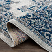 Istanbul Medallion Blue Area Carpet - Clearance - Mercantile Mountain